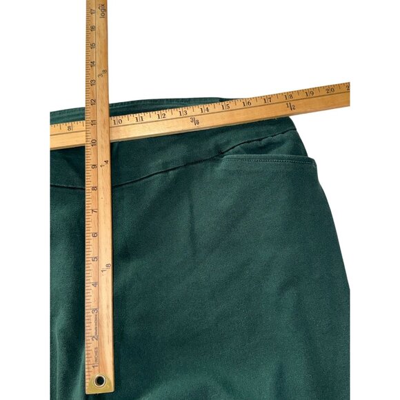 Croft & Barrow Womens Effortless Stretch Pants Size 16 Regular Dark Green Cotton - Picture 8 of 8